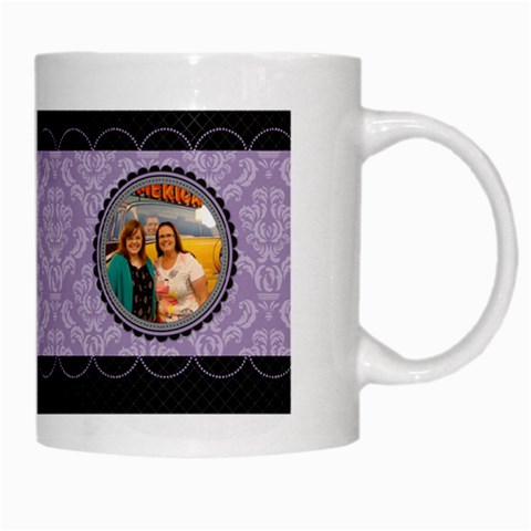 Royal Silhouette White Mug By Klh Right