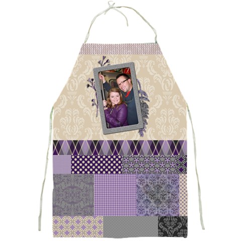 Royal Silhouette Patchwork Full Print Apron By Klh Front
