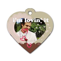 love - Dog Tag Heart (Two Sides)