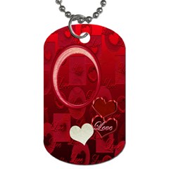 I Heart You red dog tag - Dog Tag (One Side) I Heart You red dog tag - Dog Tag (One Side)