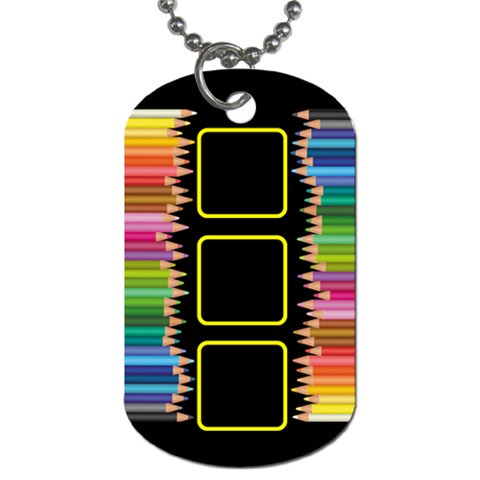 Artist   Work Double Sided Dog Tag By Catvinnat Back