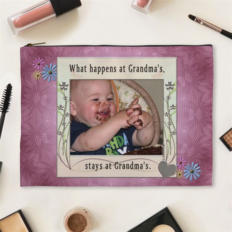 Grandmas Xl Cosmetic Bag By Lil Front