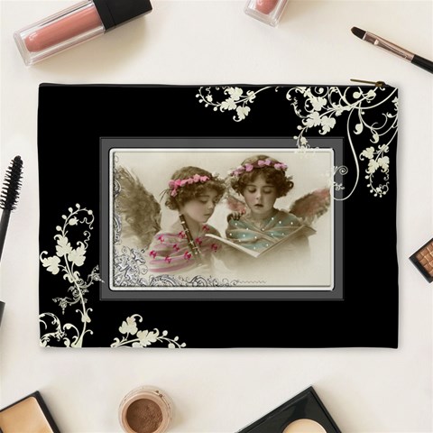 Romanza Angelica Extra Large Cosmetic Bag By Catvinnat Back