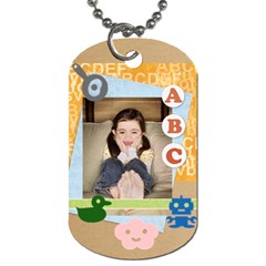 abc - Dog Tag (One Side)