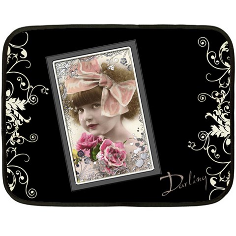 Darling Mini Fleece By Catvinnat 35 x27  Blanket