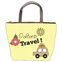 Bucket Bag- I love to travel Bucket Bag- I love to travel
