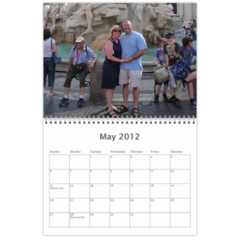 Italy Calendar For Dad By Kathryn Oberto May 2012