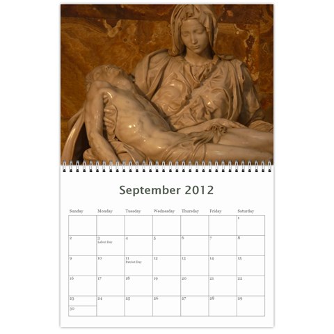 Italy Calendar For Dad By Kathryn Oberto Sep 2012