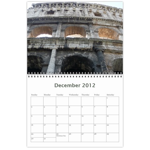Italy Calendar For Dad By Kathryn Oberto Dec 2012
