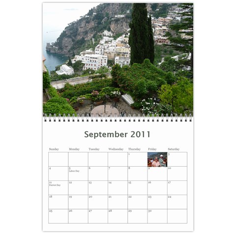 Italy Calendar For Dad By Kathryn Oberto Sep 2011