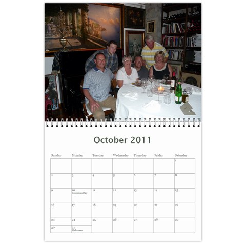 Italy Calendar For Dad By Kathryn Oberto Oct 2011