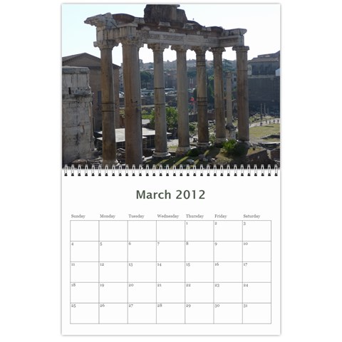 Italy Calendar For Dad By Kathryn Oberto Mar 2012