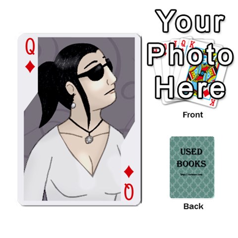 Queen Ub Cards By Vickie Boutwell Front - DiamondQ