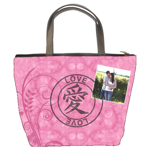 Pretty Pink Love Bucket Bag By Lil Back