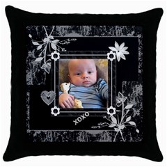 Beautiful Black Love Throw Pillow Case - Throw Pillow Case (Black)