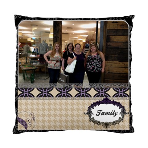 Family Royal Silhouette Cushion Cover By Klh Front