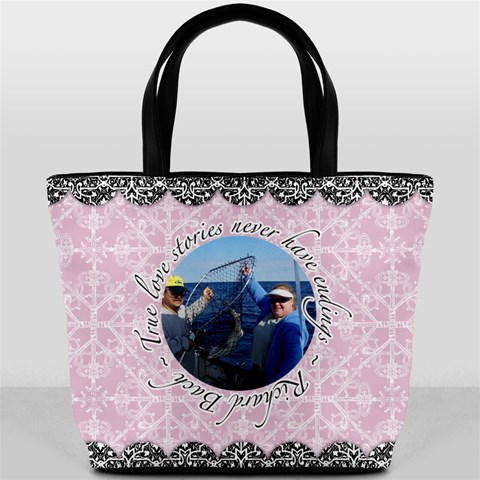 True Love Stories Bucket Bag By Klh Back
