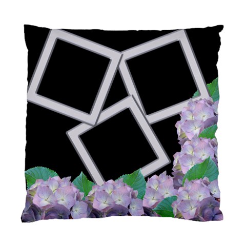 Silver And Lilac Cushion Case (2 Sided) By Deborah Front
