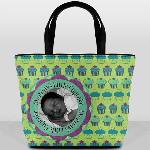 Mommy s Little Cupcake Bucket Bag By Klh Front