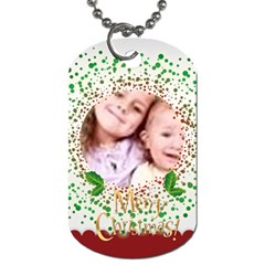 merry christmas - Dog Tag (One Side)