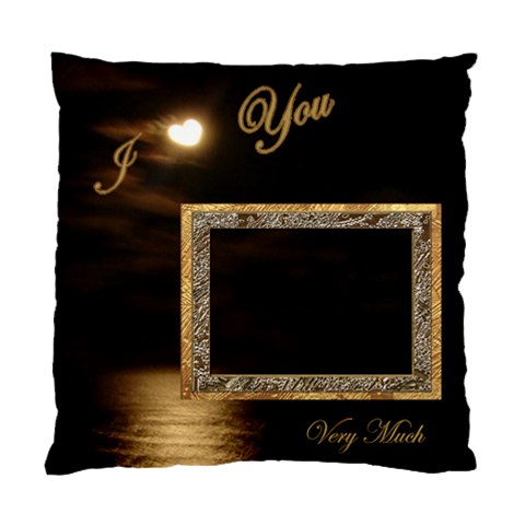 I Heart You Moon Cushion Case By Ellan Front