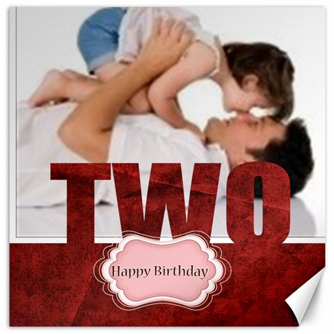 Happy Birthday By Joely 11.4 x11.56  Canvas - 1