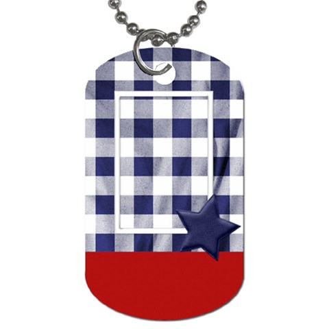 My Country 2 Sided Dog Tag 1 By Lisa Minor Front