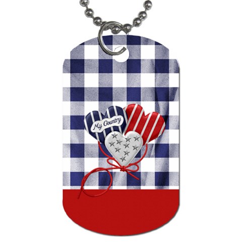 My Country 2 Sided Dog Tag 1 By Lisa Minor Back