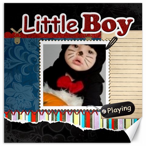 Little Boy By Joely 11.4 x11.56  Canvas - 1