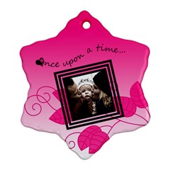Once upon a time (pink) - Snowflake ornament - Ornament (Snowflake)