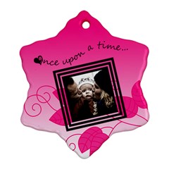 Once upon a time (pink) - Snowflake ornament - Ornament (Snowflake)