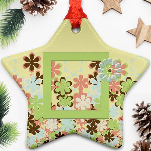 Spring Blossom Star Ornament By Lisa Minor Front