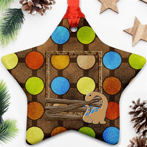 Dinosaur Star Ornament By Lisa Minor Front
