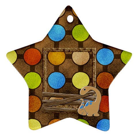 Dinosaur Star Ornament By Lisa Minor Front