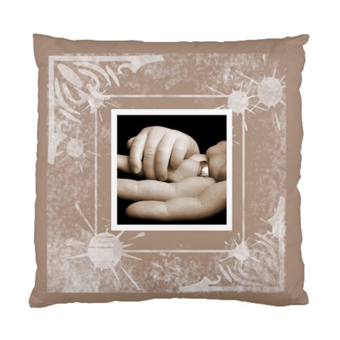 A Fathers Hand Double Sided Cushion By Catvinnat Front