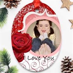 i love you - Ornament (Oval)