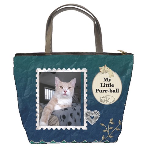 My Feline Friend Bucket Bag By Lil Back