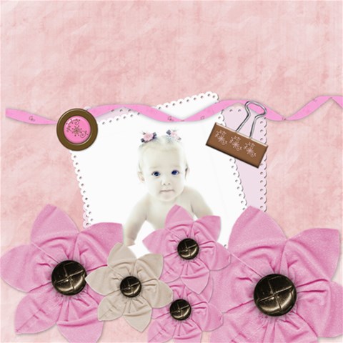 Girls Pink Chocolate Storage Stool By Danielle Christiansen Left