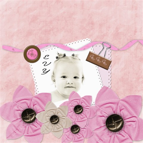 Girls Pink Chocolate Storage Stool By Danielle Christiansen Right