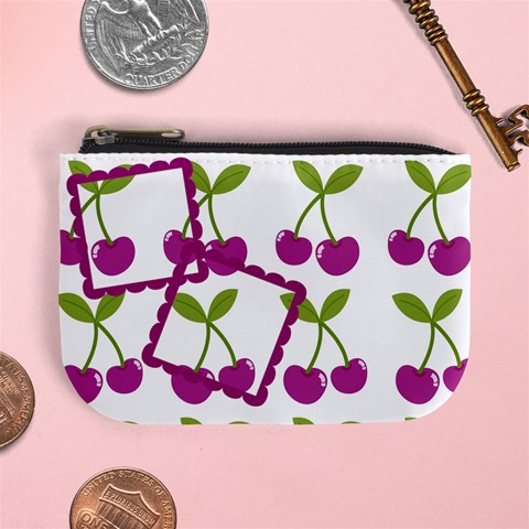 Cherry Mini Coin Purse 02 By Carol Front
