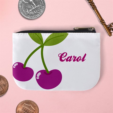 Cherry Mini Coin Purse 02 By Carol Back