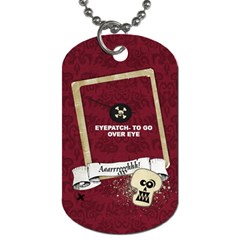 PIRATE- Dog Tag (2 sides) with eyepatch - Dog Tag (Two Sides)