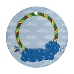 Tiny Pilot-round ornament (2 sides) - Round Ornament (Two Sides)