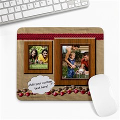 Brown Red Frames Photo Mousepad - Large Mousepad