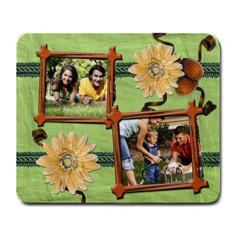 Green Nature Photo Mousepad By Angela Front