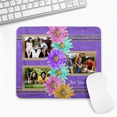 Purple Daisies Photo Mousepad - Large Mousepad