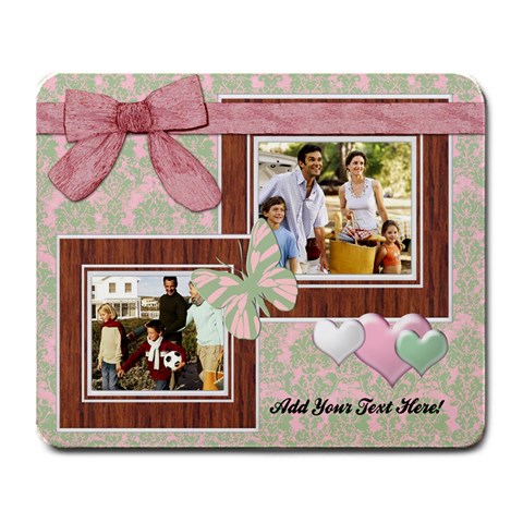 Pink Girl Photo Mousepad By Angela Front
