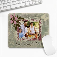 Live Laugh Love Photo Mousepad - Large Mousepad