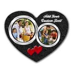 Black Sand Photo Mousepad - Heart Mousepad Black Sand Photo Mousepad - Heart Mousepad