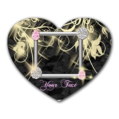 Bling Jewels Photo Mousepad - Heart Mousepad